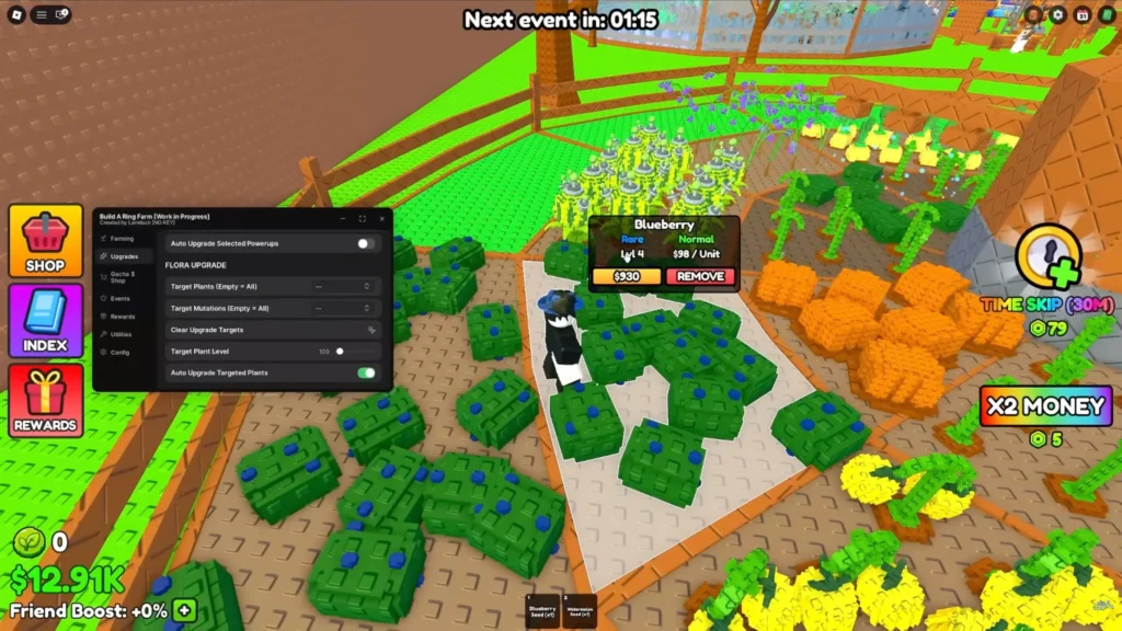 Build A Ring Farm Script Screenshots